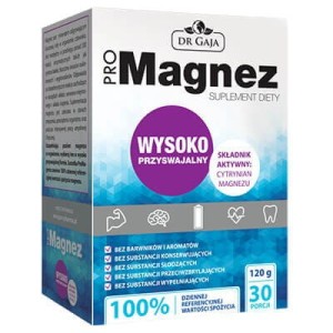 ProMagnez, 30 saszetek, 120 g, Cytrynian Magnezu, Dr Gaja