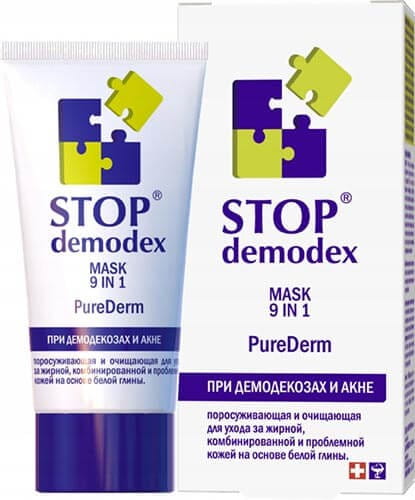 Maseczka 9 w 1 Purederm STOP Demodex 50 ml do cery problematycznej