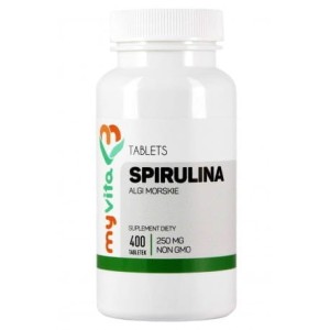 Spirulina w tabletkach 400 tabletek Myvita
