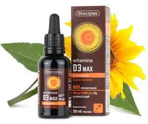 Skoczylas Witamina D3 MAX 4000j krople 30ml 