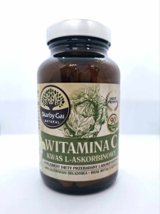 Witamina C kwas L-askorbinowy z kapusty 90 kapsułek Skarby Gai