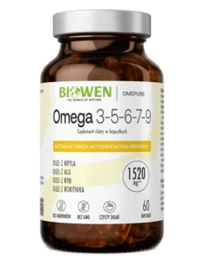 Omega 3-5-6-7-9, 60 kapsułek Biowen