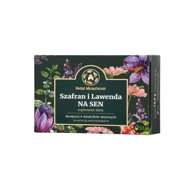 Szafran i lawenda NA SEN 30 kapsułek Herbal Monasterium suplement diety