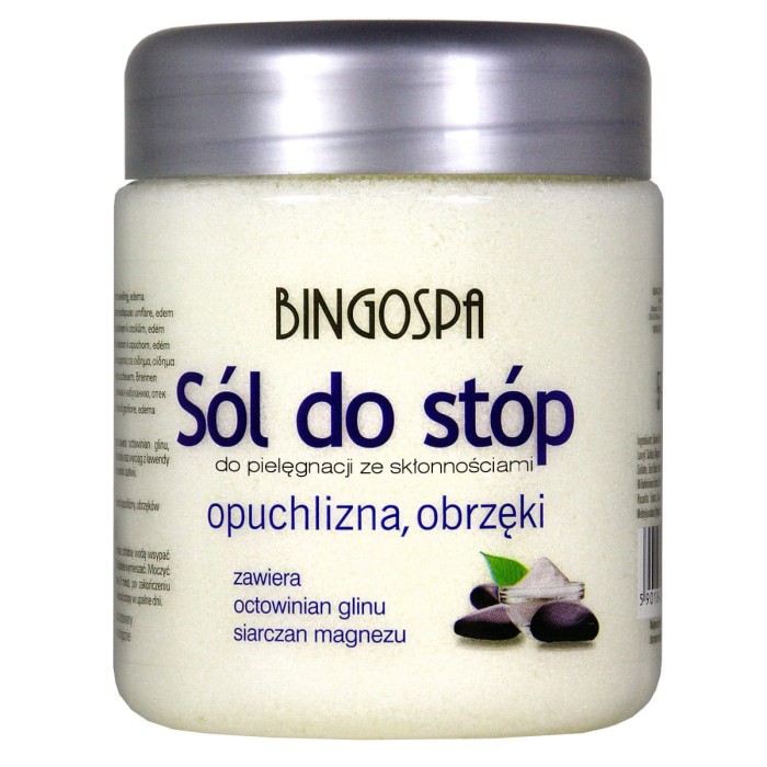 BingoSpa Sól do stóp 550g kosmetyk do kąpieli i pielęgnacji stóp