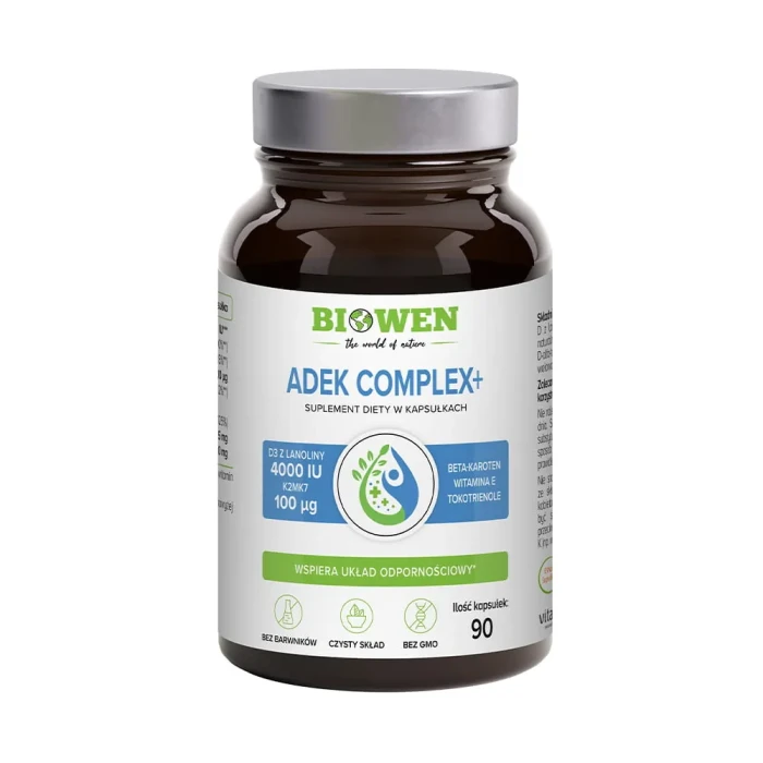 Biowen ADEK Complex+ 90 kapsułek suplement diety