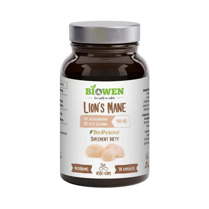 Biowen Lion's Mane 400 mg 90 kapsułek suplement diety