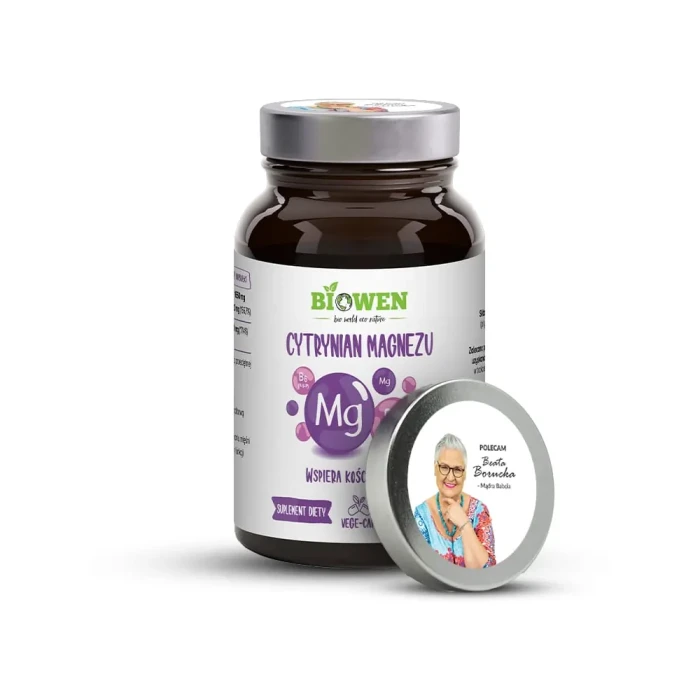 Biowen Cytrynian Magnezu suplement diety vege caps