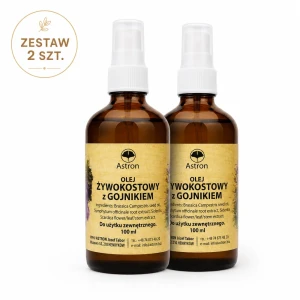 Olejek żywokostowy z gojnikiem ZESTAW 2x100ml Astron 