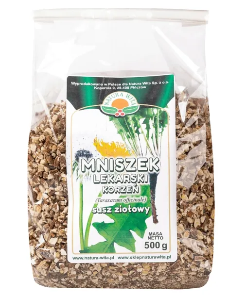 Mniszek lekarski korzeń 500 g Natura Wita – opakowanie produktu