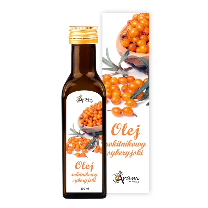 Aram Natura Olej rokitnikowy Syberyjski 100 ml olej spożywczy z rokitnika